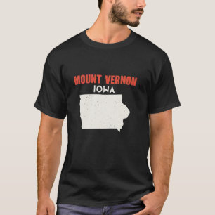 T-shirt Mont Vernon Iowa USA State America Travel Iowan