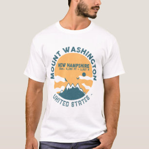 T-shirt Mont Washington New Hampshire - Retro Vintage