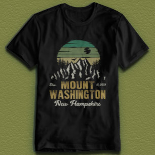 T-shirt Mont Washington New Hampshire Retro Vintage