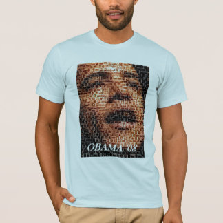 T-shirt Montage d'Afro-Américain d'Obama 08