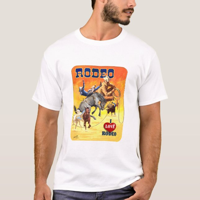 T-shirt Montage de rodéo (Devant)