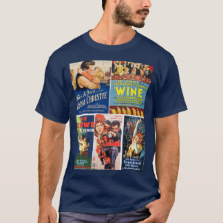 T-shirt Montage d'images de films anciens 13 amis