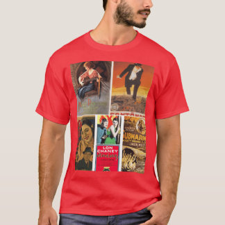 T-shirt Montage d'images de films anciens 16 rétro