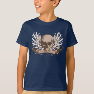T-shirt Montage du crâne - bronze