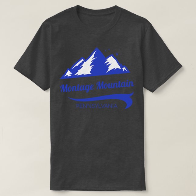T-shirt Montage Mountain ski Pennsylvanie (Design devant)