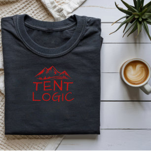 T-Shirt Montagne Campeur Drôle Logique Tente