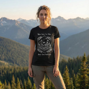 T-shirt Montagne d'aventure hexagone Nature Votre texte
