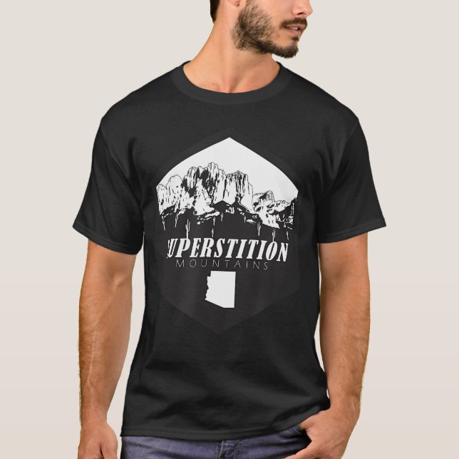 T-shirt Montagne de la superstition Arizona (Devant)