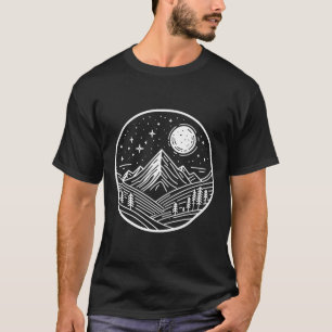 T-shirt Montagne du lever du soleil Randonnée dans la natu
