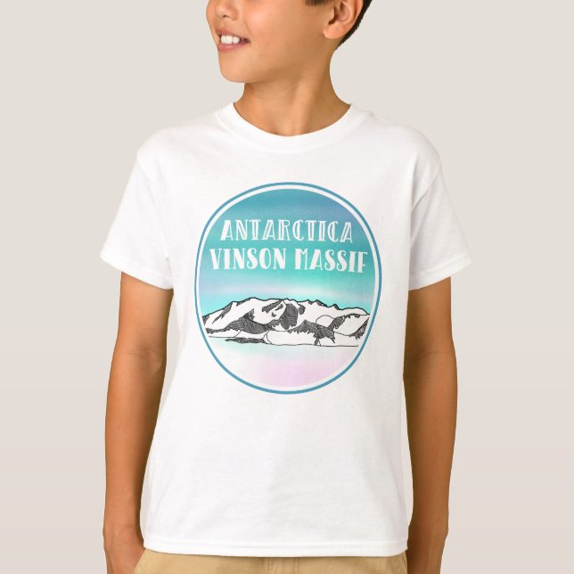 T-shirt Montagne du Massif Antarctique Vinson (Devant)