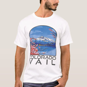 T-shirt Montagne enneigée Vail Colorado Vacances d'hiver S