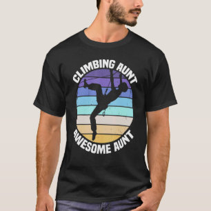 T-shirt Montagne Escalade Rock Climber Tante