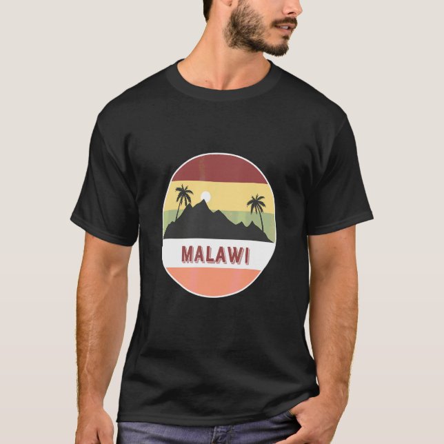 T-shirt Montagne et palmiers du Malawi (Devant)