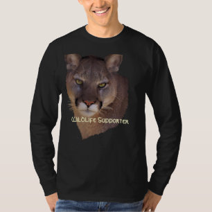 T-shirt MONTAGNE LION Cougar, Big Cat Wildlife Shirt