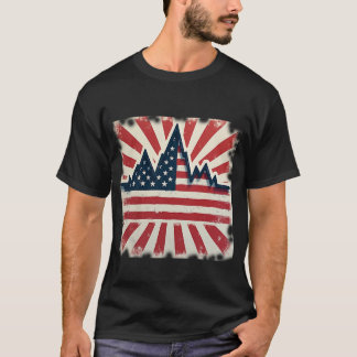 T-shirt Montagnes américaines et Sunburst