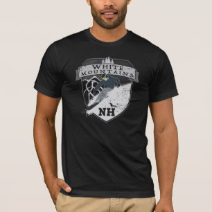 T-shirt Montagnes blanches de ski, NH