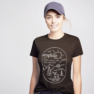 T-shirt Montagnes Cadeaux Extérieurs Définition Orophile