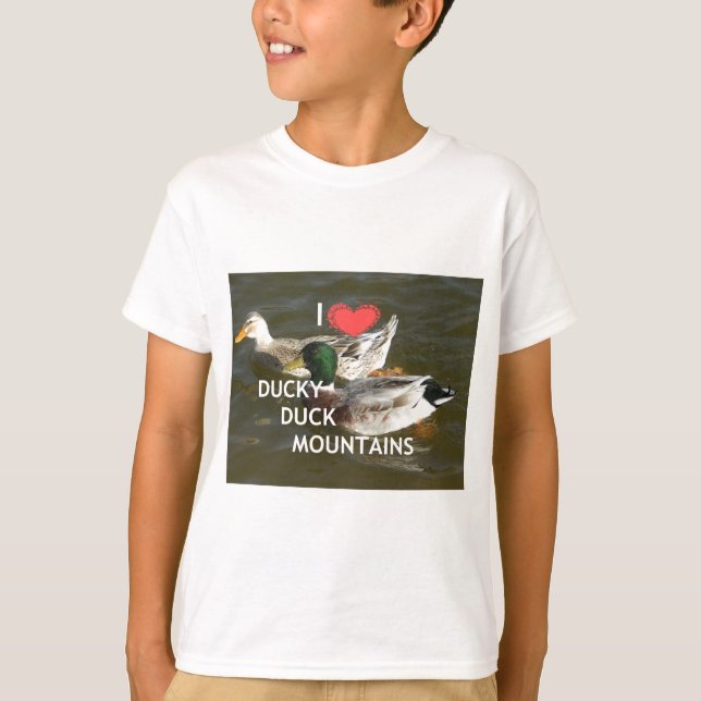 T-shirt Montagnes de canards. (Devant)