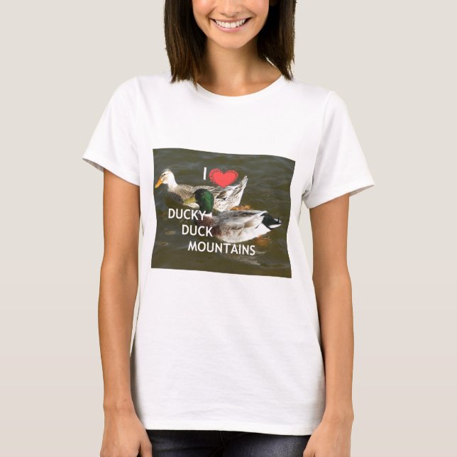 T-shirt Montagnes de canards. (Devant)