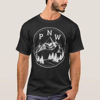 T-shirt Montagnes du Nord-Ouest Pacifique Oregon Washingto