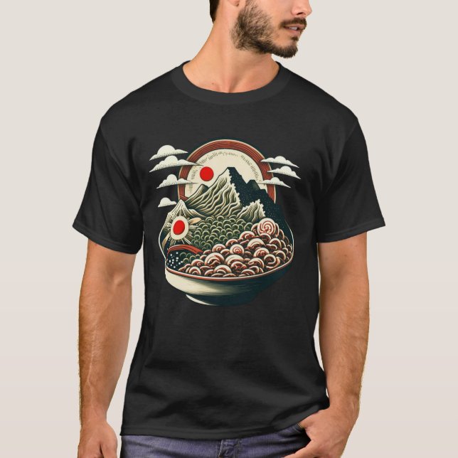 T-shirt Montagnes Ramen (Devant)