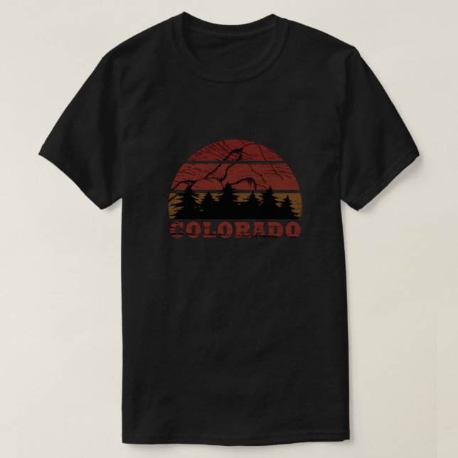 T-shirt Montagnes Rocheuses Colorado (Design devant)