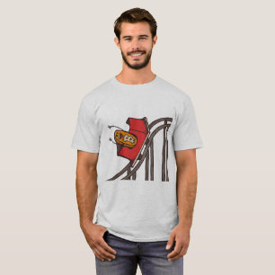 T-shirt Montagnes russes de Bitcoin montant