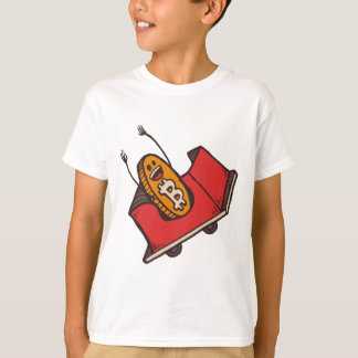 T-shirt Montagnes russes de Bitcoin outre des rails