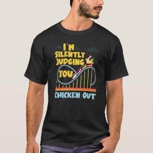 T-shirt Montagnes Russes Je Vous Juges Silencieusement Pou