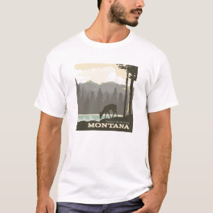 T-shirt Montana   Bienvenue dans Big Sky Country