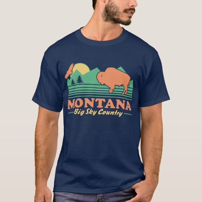 T-shirt Montana Big Sky Country (Devant)