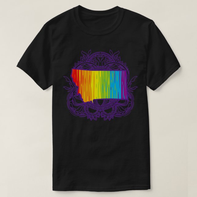 T-shirt Montana Mandala Pride (Design devant)
