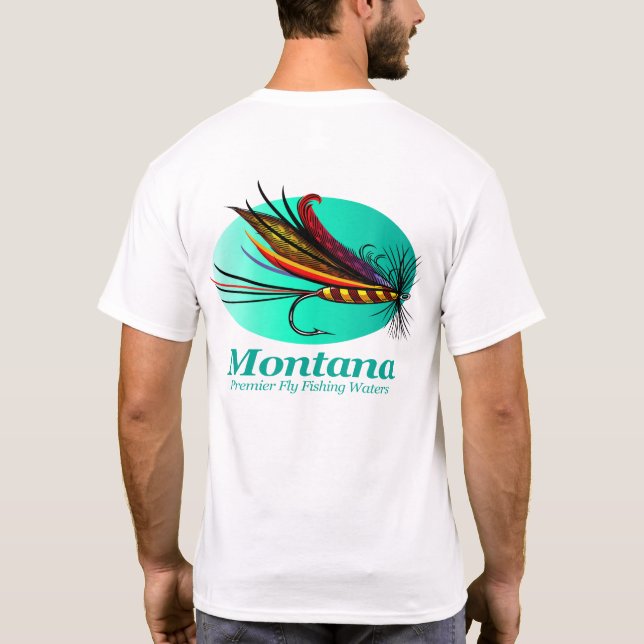 T-shirt Montana (pêche à la mouche) (Dos)