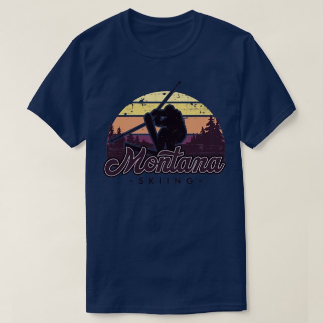 T-shirt Montana Ski trip1 (Design devant)