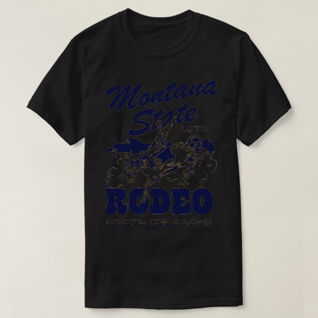 T-shirt Montana State National Rodeo Champs (Design devant)