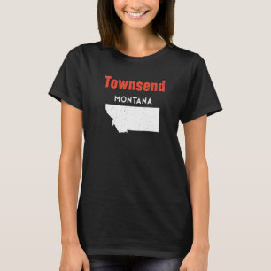 T-shirt Montana Usa State America Travel Montanan Townsend