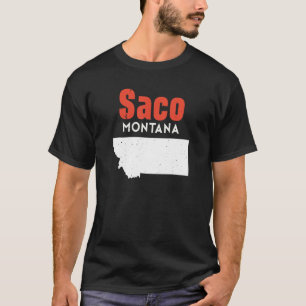 T-shirt Montana Usa State America Voyage Montanan Saco