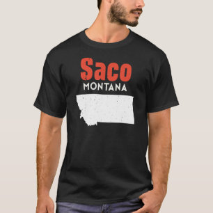 T-shirt Montana Usa State America Voyage Montanan Saco