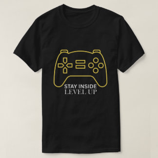 T-shirt Monte en niveau Reste à l'intérieur Art de manette
