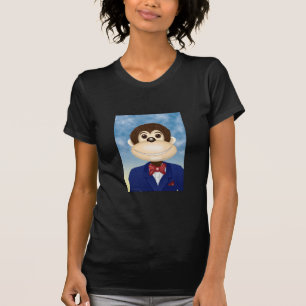 T-shirt Monte le singe de sourire