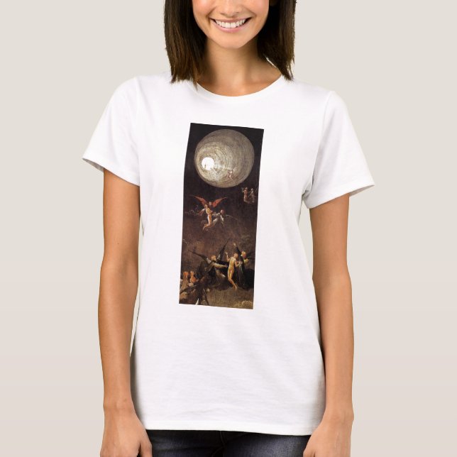 T-shirt Montée de la bénir, par Hieronymus Bosch (Devant)