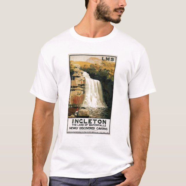 T-shirt Montée de spectateurs sur l'affiche de chemin de (Devant)