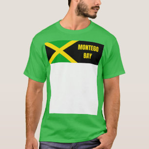 T-shirt Montego Bay City au drapeau jamaïcain