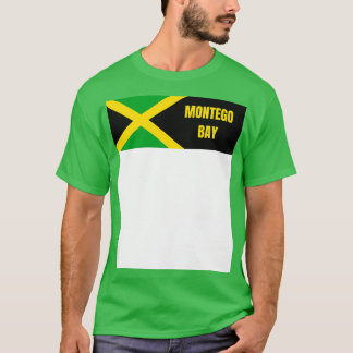 T-shirt Montego Bay City au drapeau jamaïcain