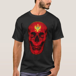 T-shirt Montenegro Flag Skull Montenegrin Roots Proud Patr