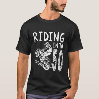 T-shirt Monter Dans 50E Anniversaire Boy Dirt Bike Party 5