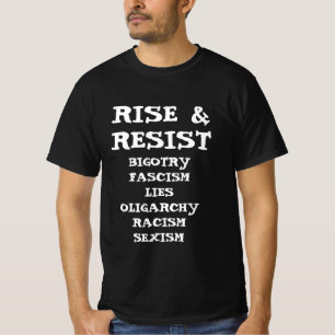 T-shirt Monter et résister Anti Donald Trump