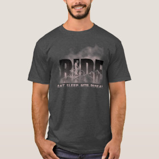 T-shirt Monter Métrer Dormir MTB Répéter Vélo de montagne1