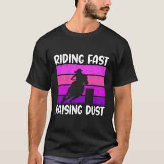 T-shirt Monter Rapidement Poussière Rodéo Barrel Racing