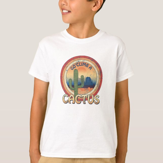 T-shirt Monter un cactus (Devant)